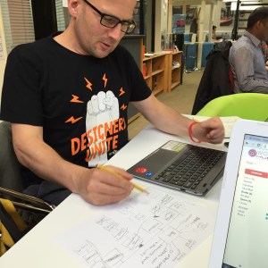 Bernie working out loud on our new website